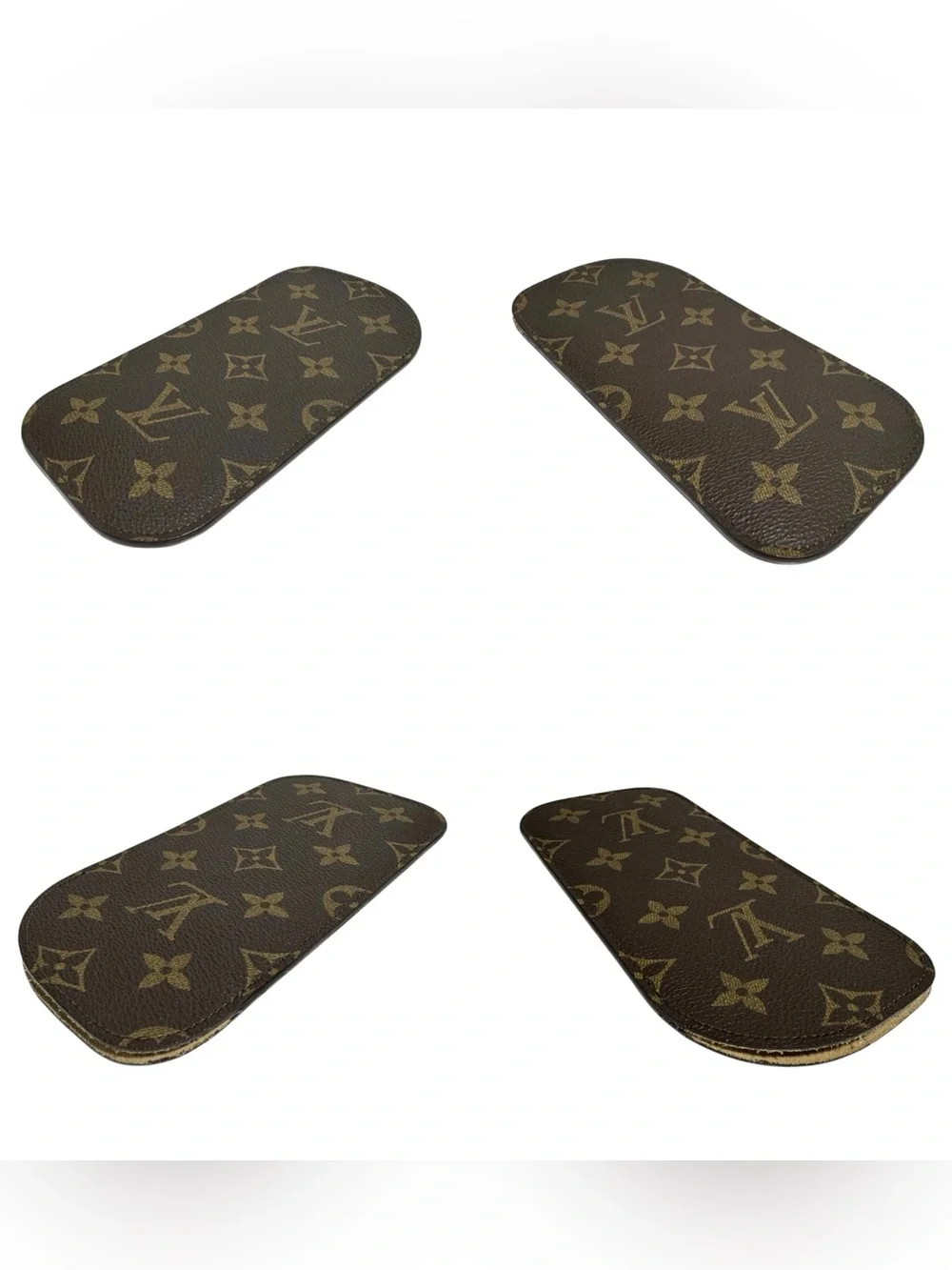 Louis Vuitton Monogram & Suede Leather Sunglasses Eyeglasses Case